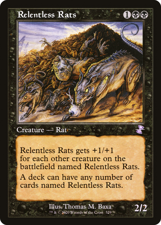 Relentless Rats (TSR-329) - Time Spiral Remastered Foil