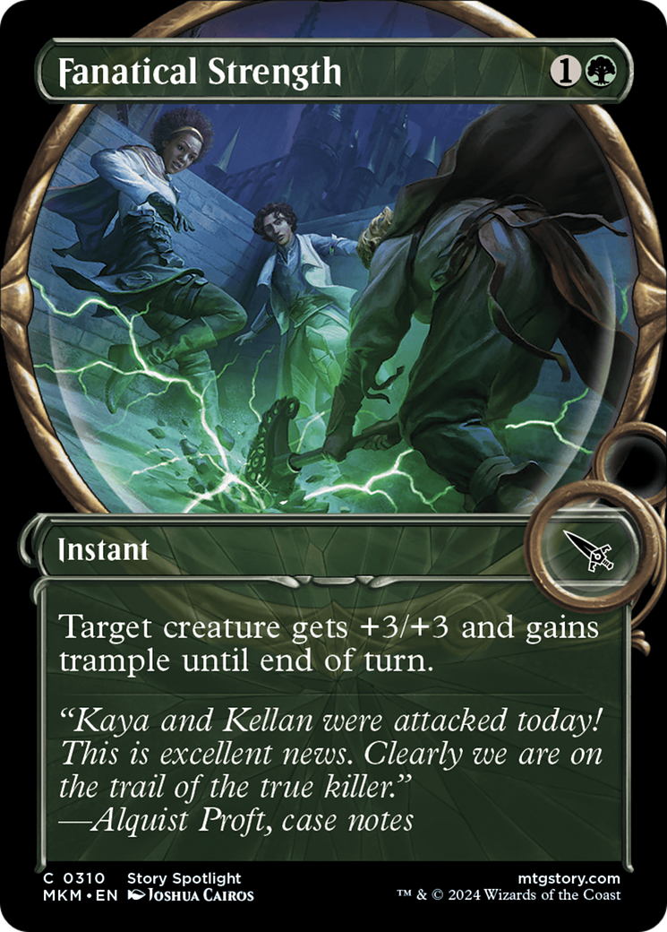 Fanatical Strength (MKM-310) - Murders at Karlov Manor: (Showcase) Foil