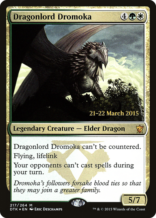 Dragonlord Dromoka (PDTK-217S) - Dragons of Tarkir Promos Foil