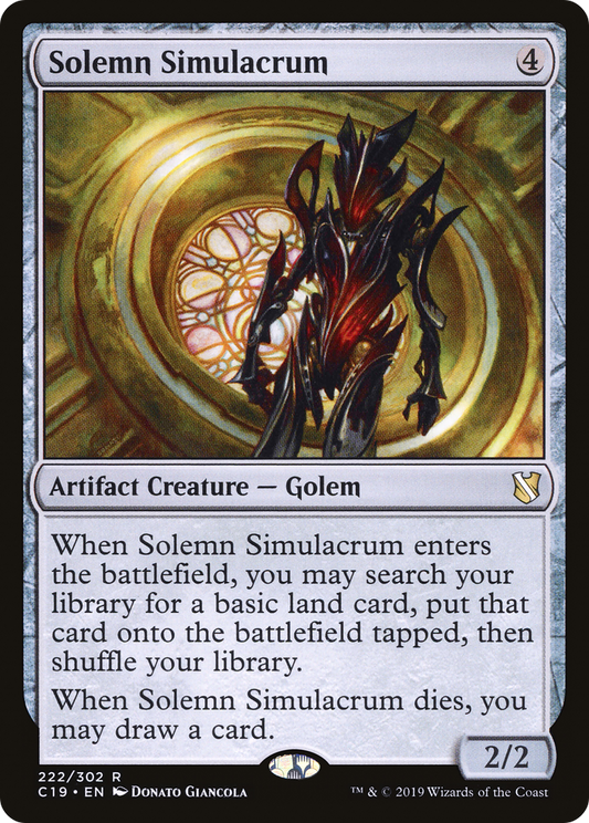 Solemn Simulacrum (C19-222) - Commander 2019