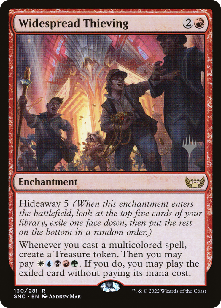 Widespread Thieving (PSNC-130P) - Streets of New Capenna Promos Foil (Promo Pack)
