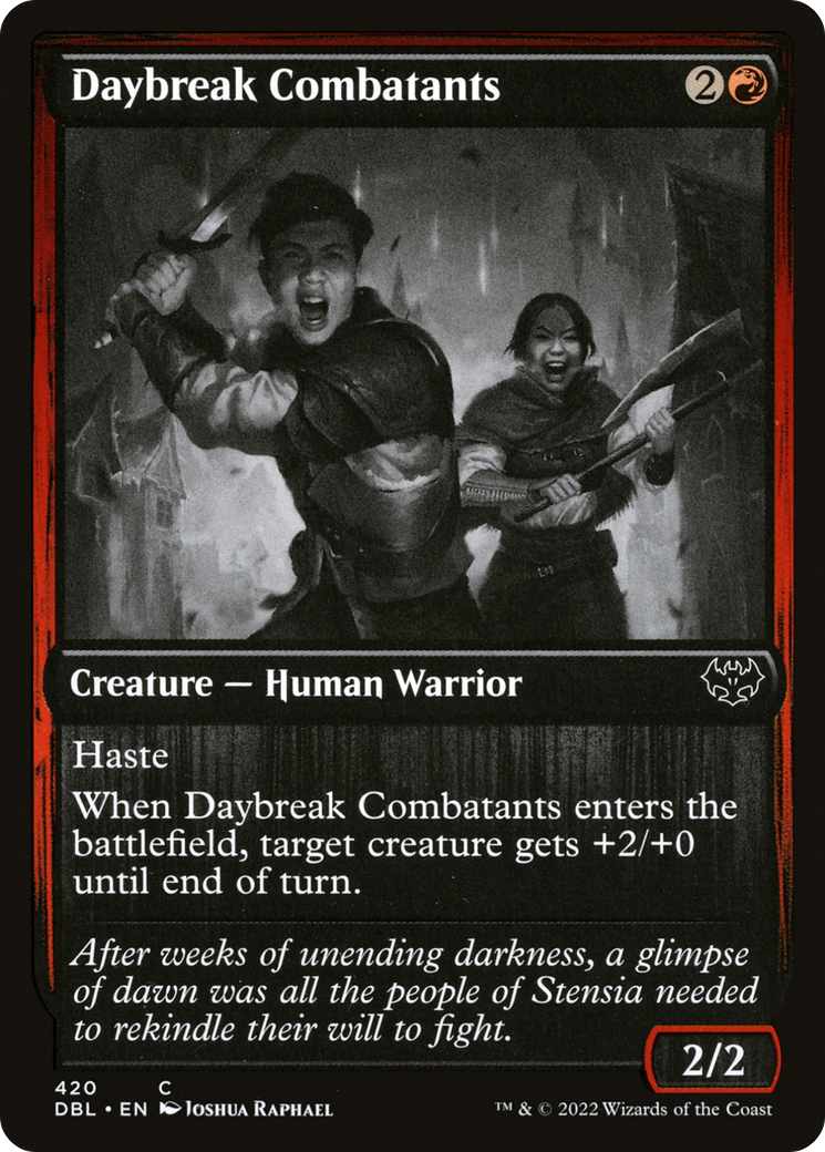 Daybreak Combatants (DBL-420) - Innistrad: Double Feature Foil