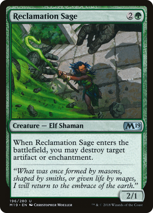 Reclamation Sage (M19-196) - Core Set 2019 Foil