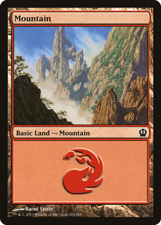 Mountain (THS-245) - Theros Foil