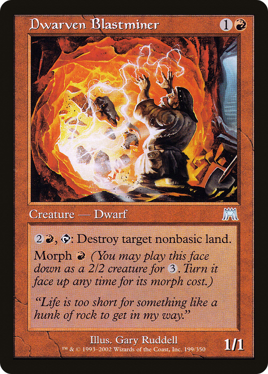 Dwarven Blastminer (ONS-199) - Onslaught Foil