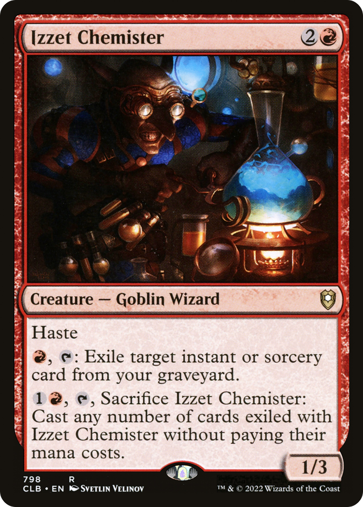 Izzet Chemister (CLB-798) - Commander Legends: Battle for Baldur's Gate