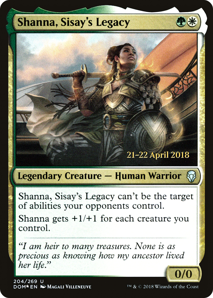 Shanna, Sisay's Legacy (PDOM-204S) - Dominaria Promos Foil