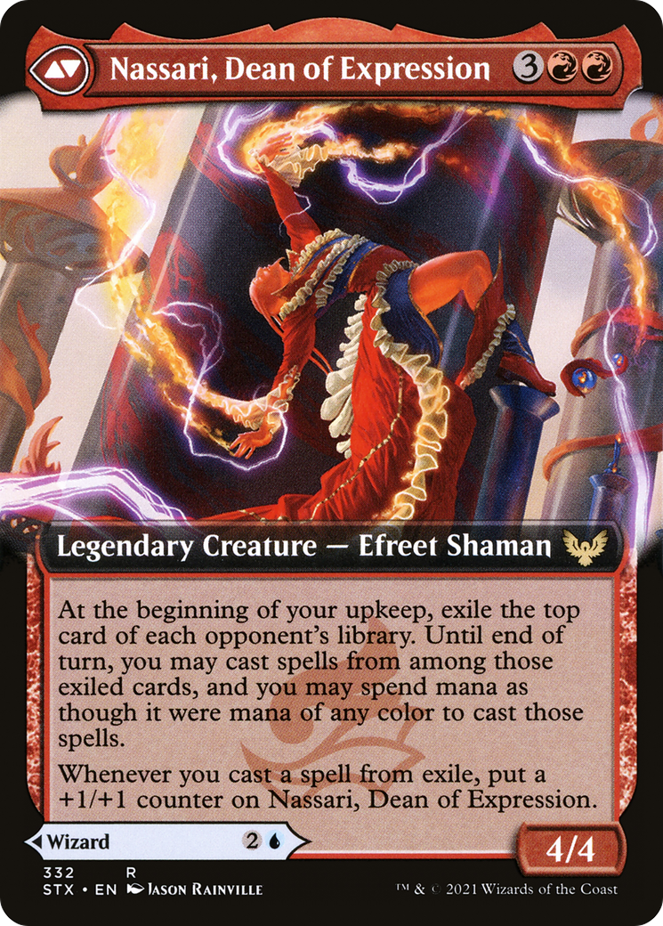 Uvilda, Dean of Perfection // Nassari, Dean of Expression (STX-332) - Strixhaven: School of Mages: (Extended Art) Foil