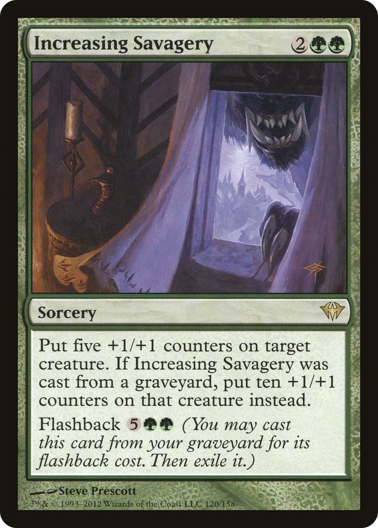 Increasing Savagery (DKA-120) - Dark Ascension Foil