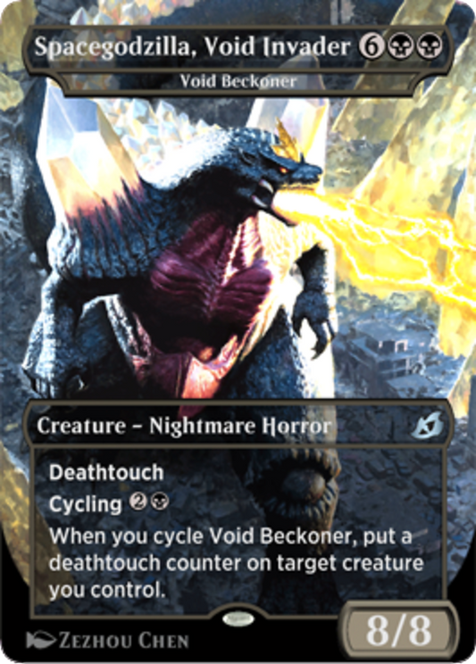 Void Beckoner (IKO-373A) - Ikoria: Lair of Behemoths / Spacegodzilla, Void Invader (Borderless)