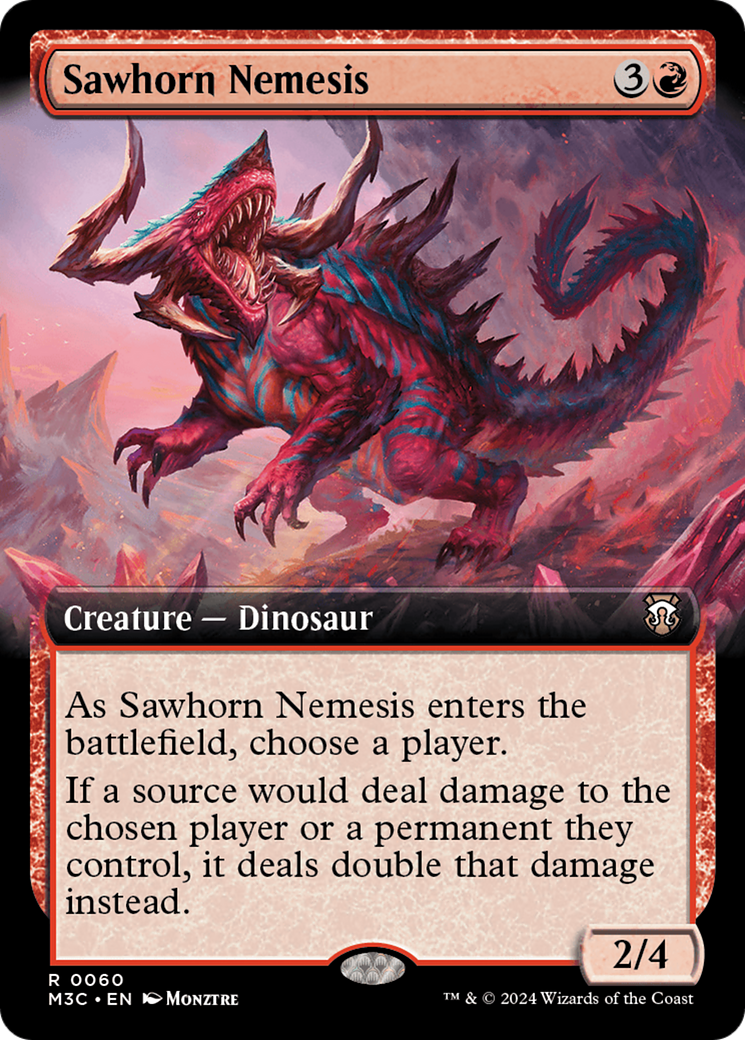 Sawhorn Nemesis (M3C-060) - Modern Horizons 3 Commander: (Extended Art) Foil