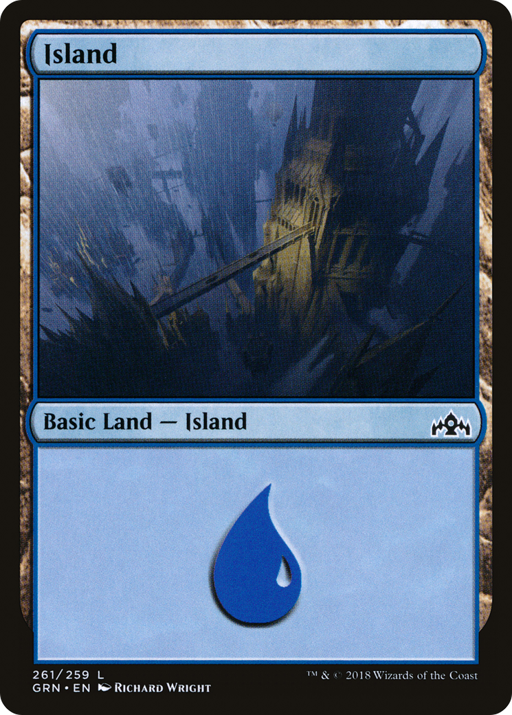 Island (GRN-261) - Guilds of Ravnica Foil