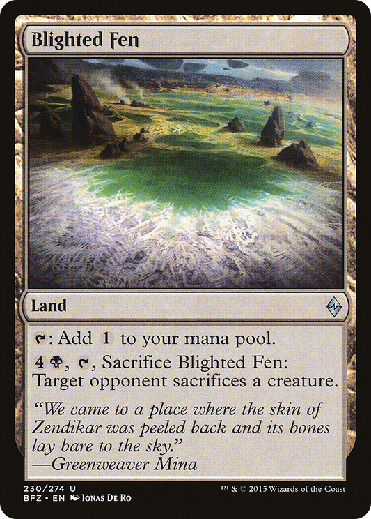 Blighted Fen (BFZ-230) - Battle for Zendikar