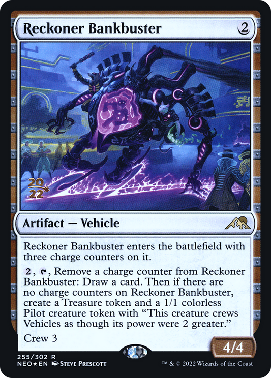 Reckoner Bankbuster (PRE-255) - Kamigawa: Neon Dynasty Promos Foil