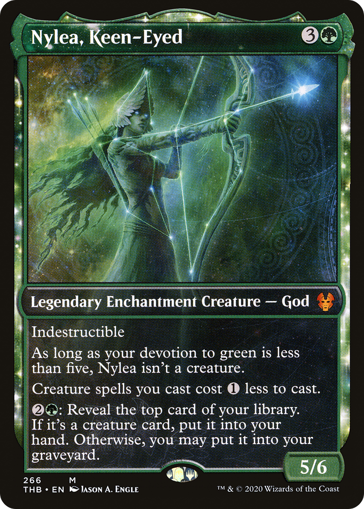 Nylea, Keen-Eyed (Showcase) (THB-266) - Theros Beyond Death: (Showcase)