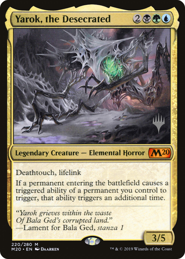 Yarok, the Desecrated (PPM20-220P) - Core Set 2020 Promos (Promo Pack)