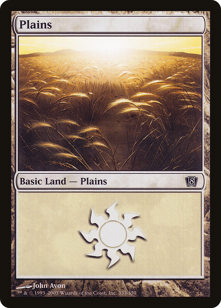 Plains (8ED-333★) - Eighth Edition Foil