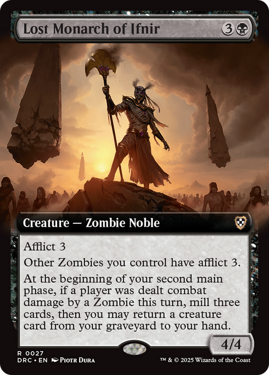 Lost Monarch of Ifnir (DRC-027) - Commander: Aetherdrift: (Extended Art)