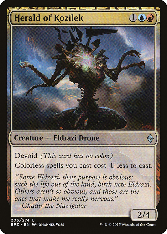 Herald of Kozilek (BFZ-205) - Battle for Zendikar: (devoid)