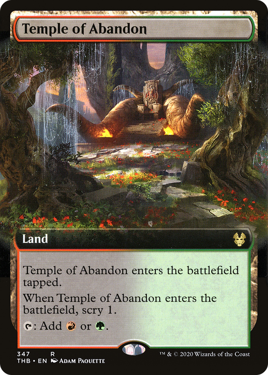 Temple of Abandon (THB-347) - Theros Beyond Death: (Extended Art)