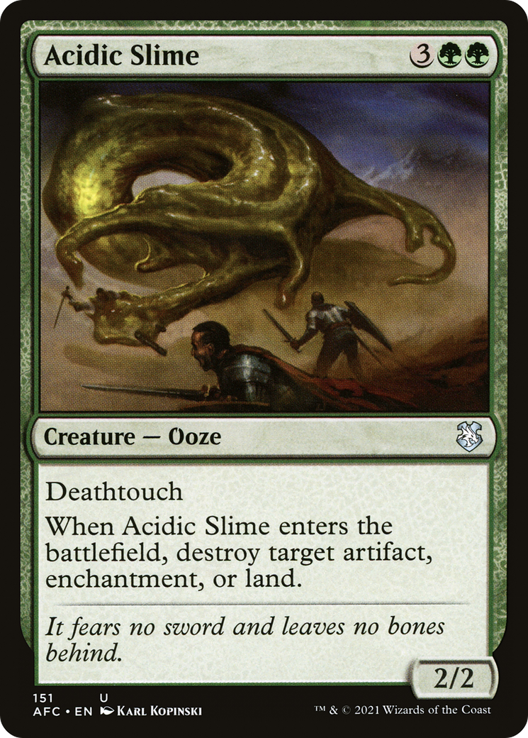 Acidic Slime (AFC-151) - Forgotten Realms Commander