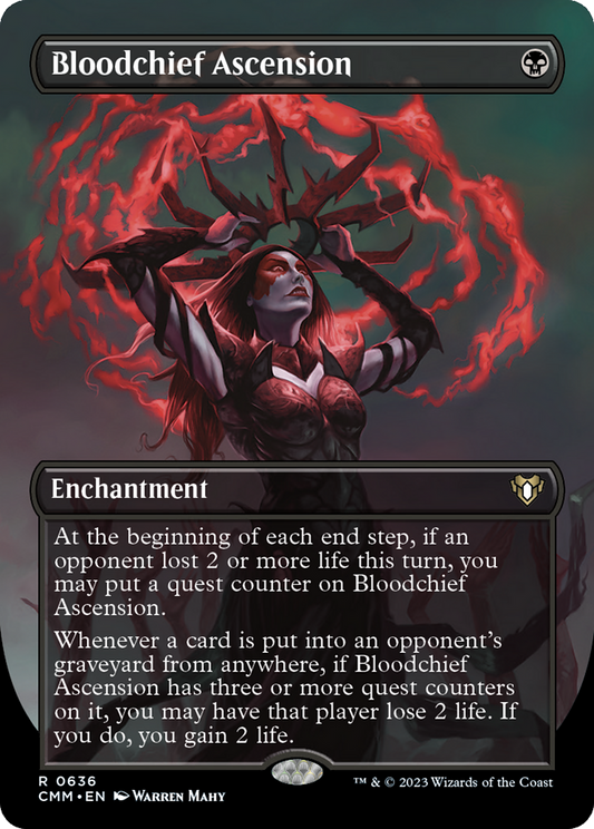 Bloodchief Ascension (Borderless) (CMM-636) - Commander Masters (Borderless) Foil