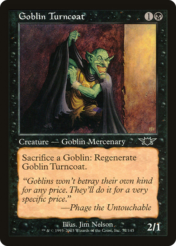 Goblin Turncoat (LGN-072) - Legions Foil