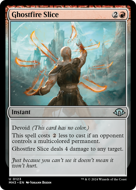 Ghostfire Slice (MH3-123) - Modern Horizons 3: (devoid) Foil