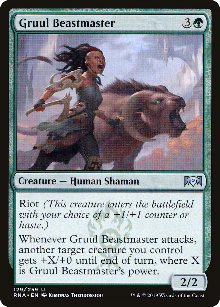 Gruul Beastmaster (RNA-129) - Ravnica Allegiance Foil