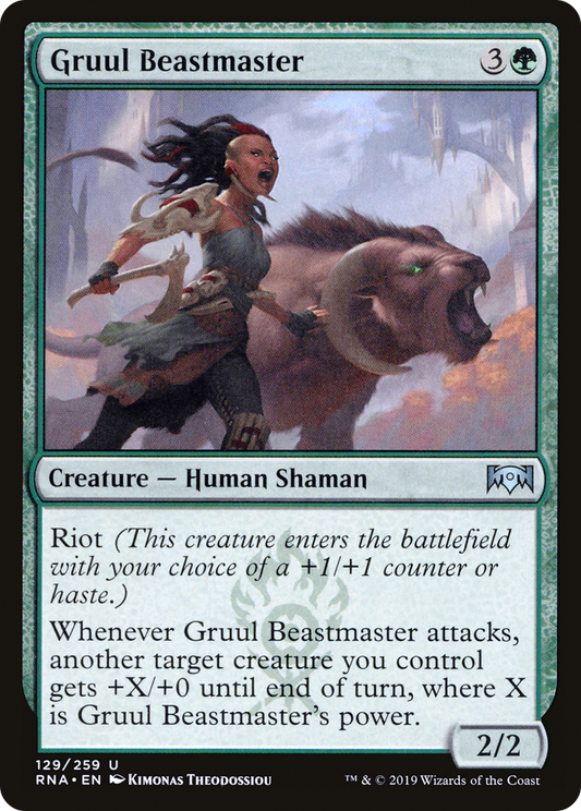 Gruul Beastmaster (RNA-129) - Ravnica Allegiance Foil