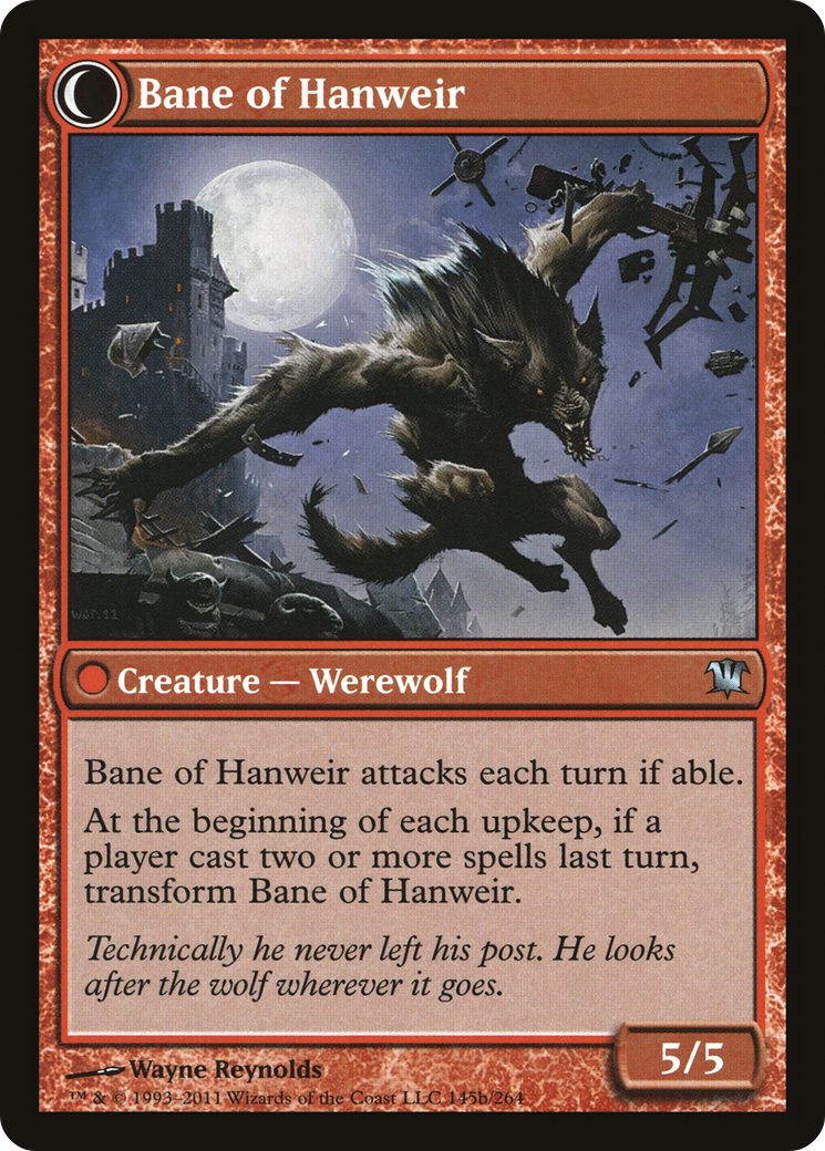 Hanweir Watchkeep // Bane of Hanweir (ISD-145) - Innistrad: (Double Faced Transform)