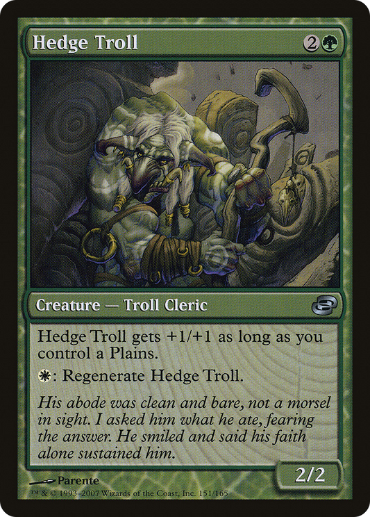 Hedge Troll (PLC-151) - Planar Chaos: (colorshifted) Foil