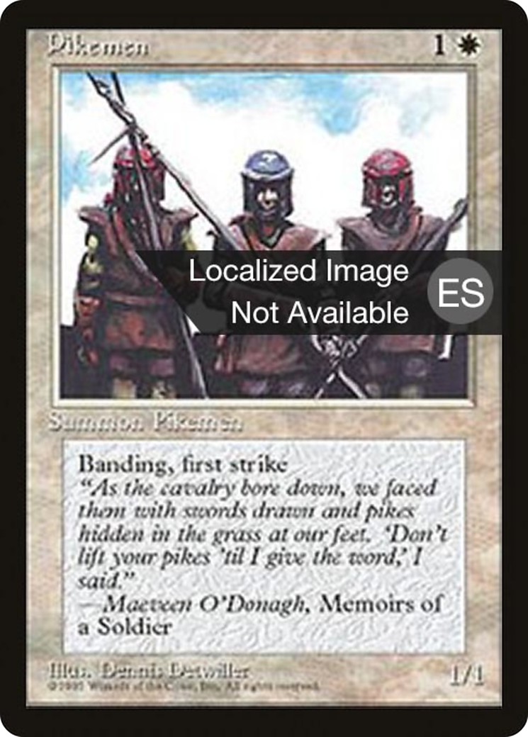 Pikemen (4BB-042) - Fourth Edition Foreign Black Border