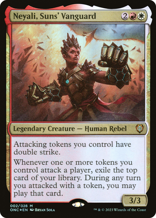 Neyali, Suns' Vanguard (ONC-002) - Phyrexia: All Will Be One Commander Foil