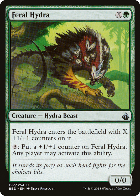 Feral Hydra (BBD-197) - Battlebond Foil