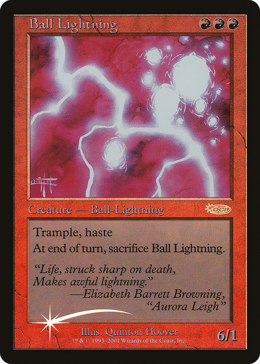 Ball Lightning (G01-001) - Judge Gift Cards 2001 Foil