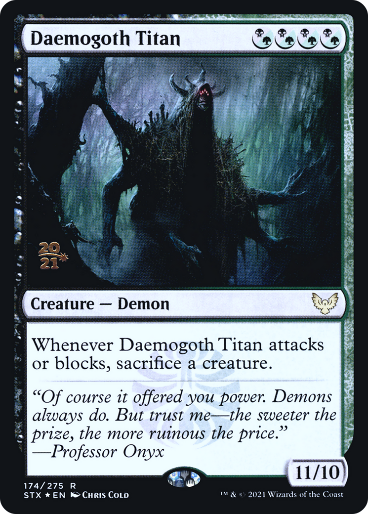 Daemogoth Titan (PRE-174S) - Strixhaven: School of Mages Promos (Prerelease) Foil