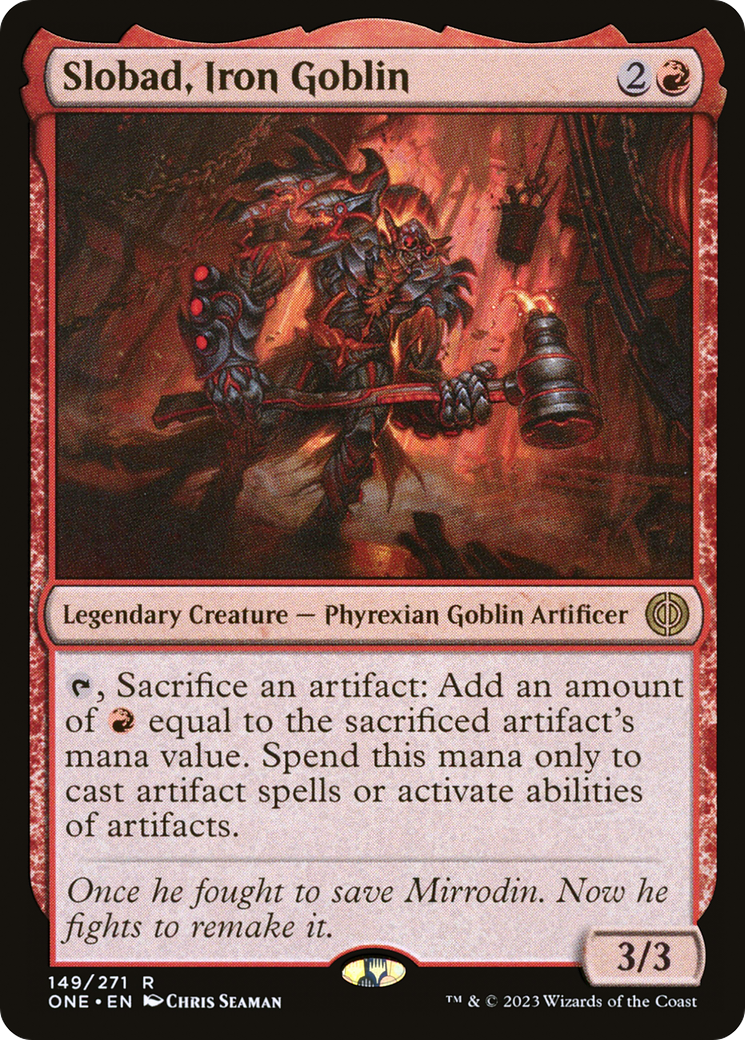 Slobad, Iron Goblin (ONE-149) - Phyrexia: All Will Be One Foil