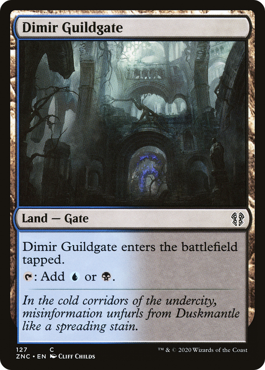 Dimir Guildgate (ZNC-127) - Zendikar Rising Commander