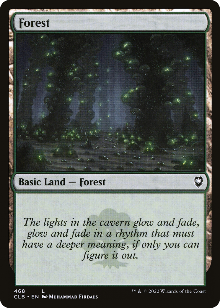 Forest (CLB-468) - Commander Legends: Battle for Baldur's Gate Foil