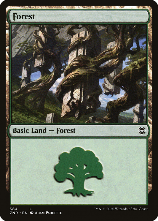 Forest (ZNR-384) - Zendikar Rising Foil