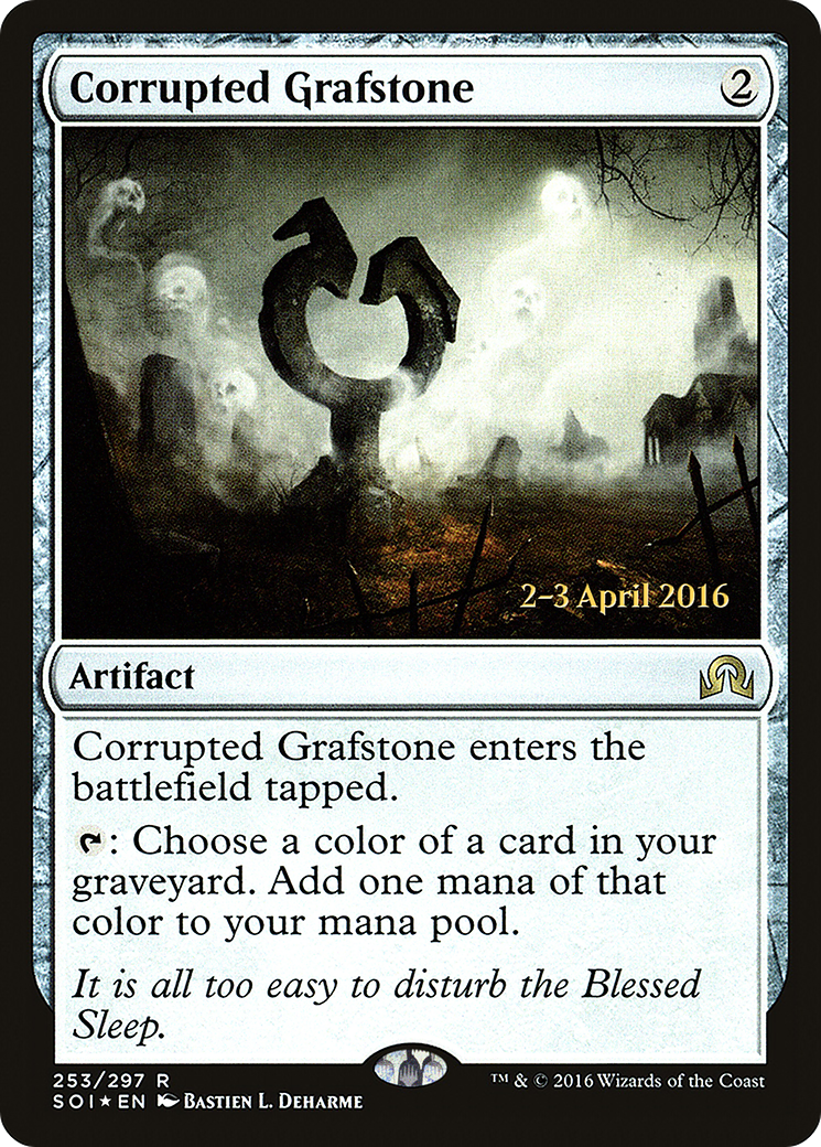 Corrupted Grafstone (PRE-253S) - Shadows over Innistrad Promos (Prerelease) Foil