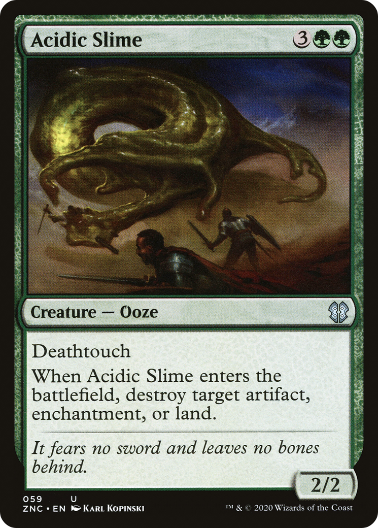 Acidic Slime (ZNC-059) - Zendikar Rising Commander