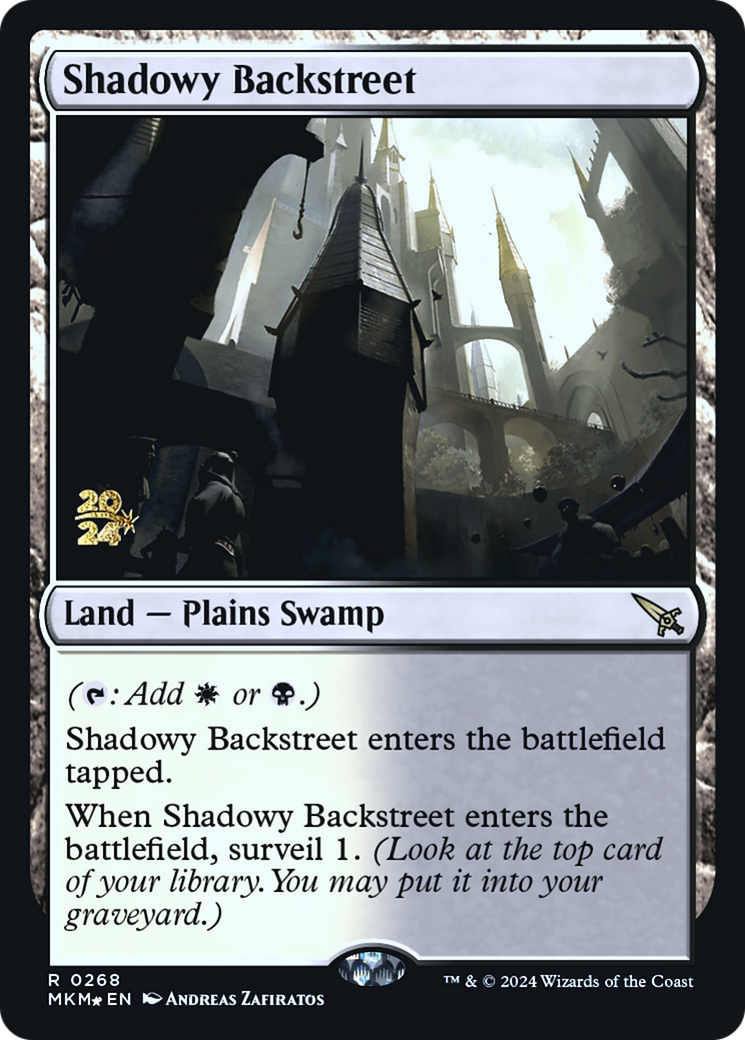 Shadowy Backstreet (PMKM-268S) - Murders at Karlov Manor Promos Foil