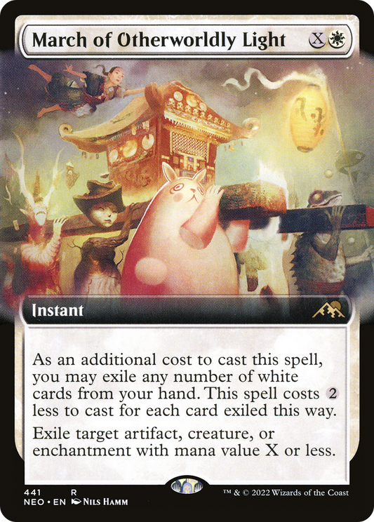 March of Otherworldly Light (NEO-441) - Kamigawa: Neon Dynasty: (Extended Art) Foil