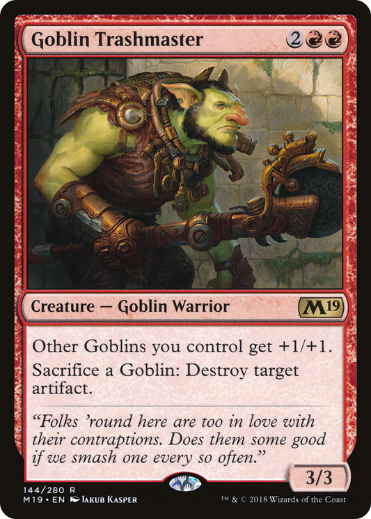 Goblin Trashmaster (M19-144) - Core Set 2019 Foil