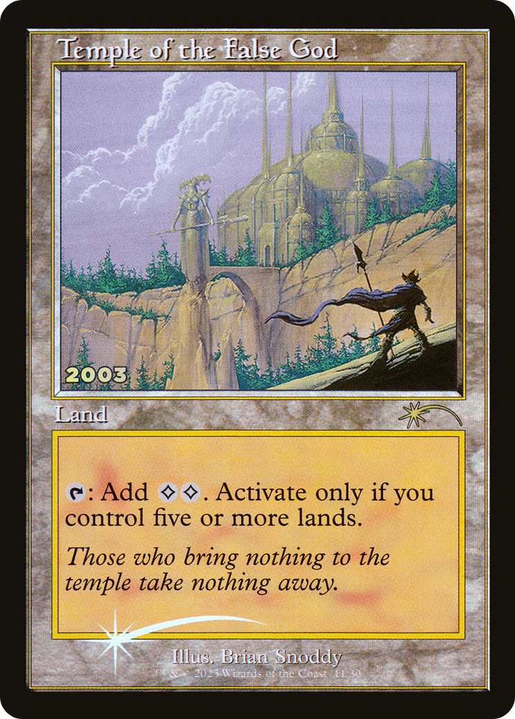 Temple of the False God (P30A-011) - 30th Anniversary Play Promos Foil