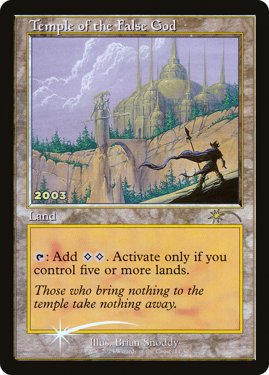 Temple of the False God (P30A-011) - 30th Anniversary Play Promos Foil