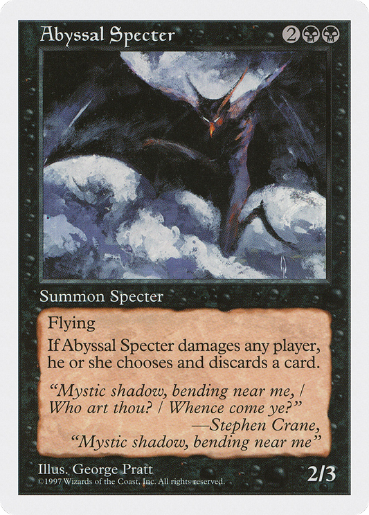 Abyssal Specter (5ED-139) - Fifth Edition