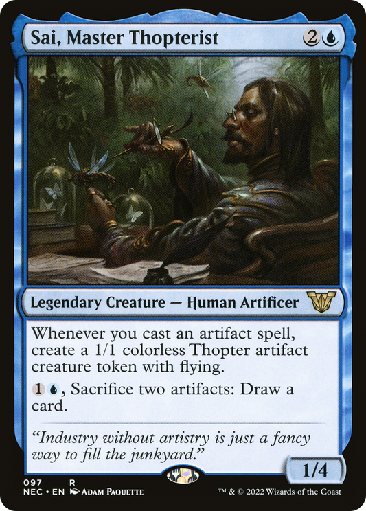 Sai, Master Thopterist (NEC-097) - Neon Dynasty Commander